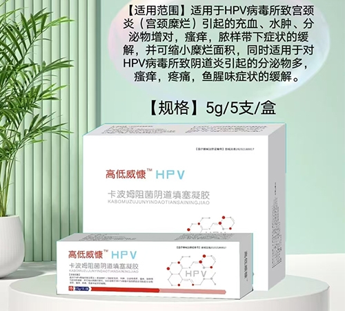 高低威慷 HPV卡波姆阻菌陰道填塞凝膠